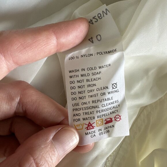 Vintage Descente One Piece Shell Snow Ski Suit Women's Sz M Cream Red‎ Blue New - Picture 4 of 14